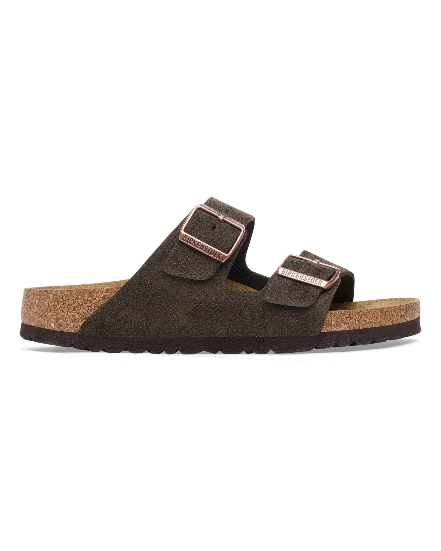 Birkenstock Arizona Suede Leather Womens Sandals - Mocha