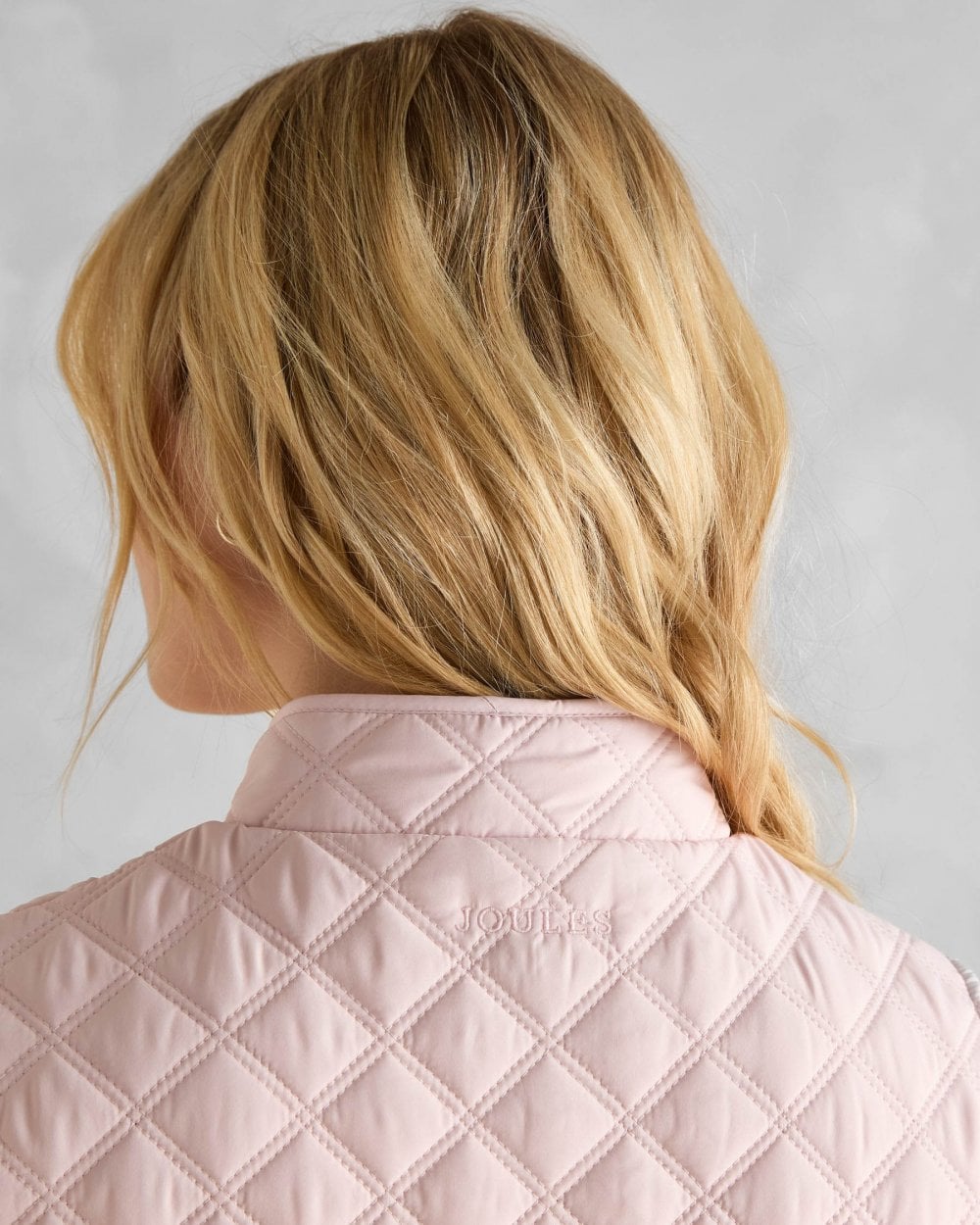 Joules Minx Womens Diamond Quilt Gilet - Pale Pink