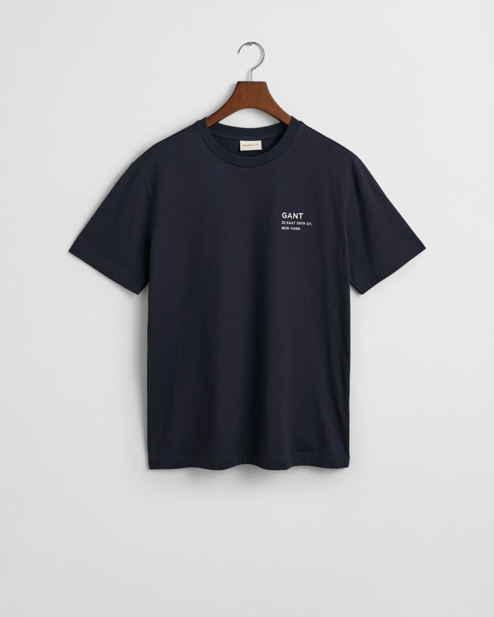 GANT Mens Small Graphic Short Sleeve T-Shirt - 433 Evening Blue