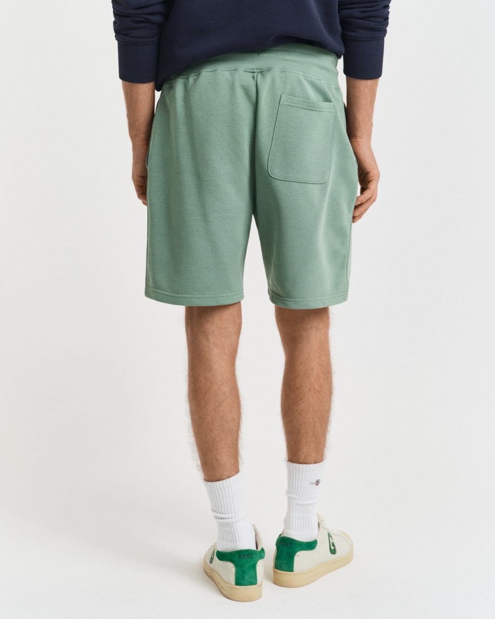 GANT Regular Fit Shield Logo Sweat Shorts - 362 Kalamata Green