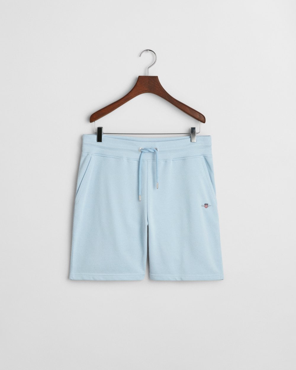 GANT Regular Fit Shield Logo Sweat Shorts - 457 Fresh Blue