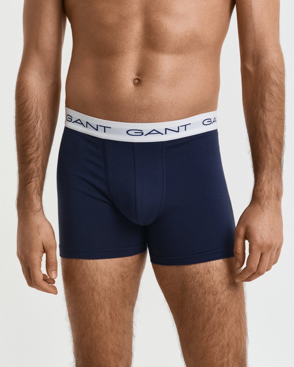 GANT Mens Slim Fit Cotton Jersey Boxer Briefs 3-Pack - 105 Multicolor