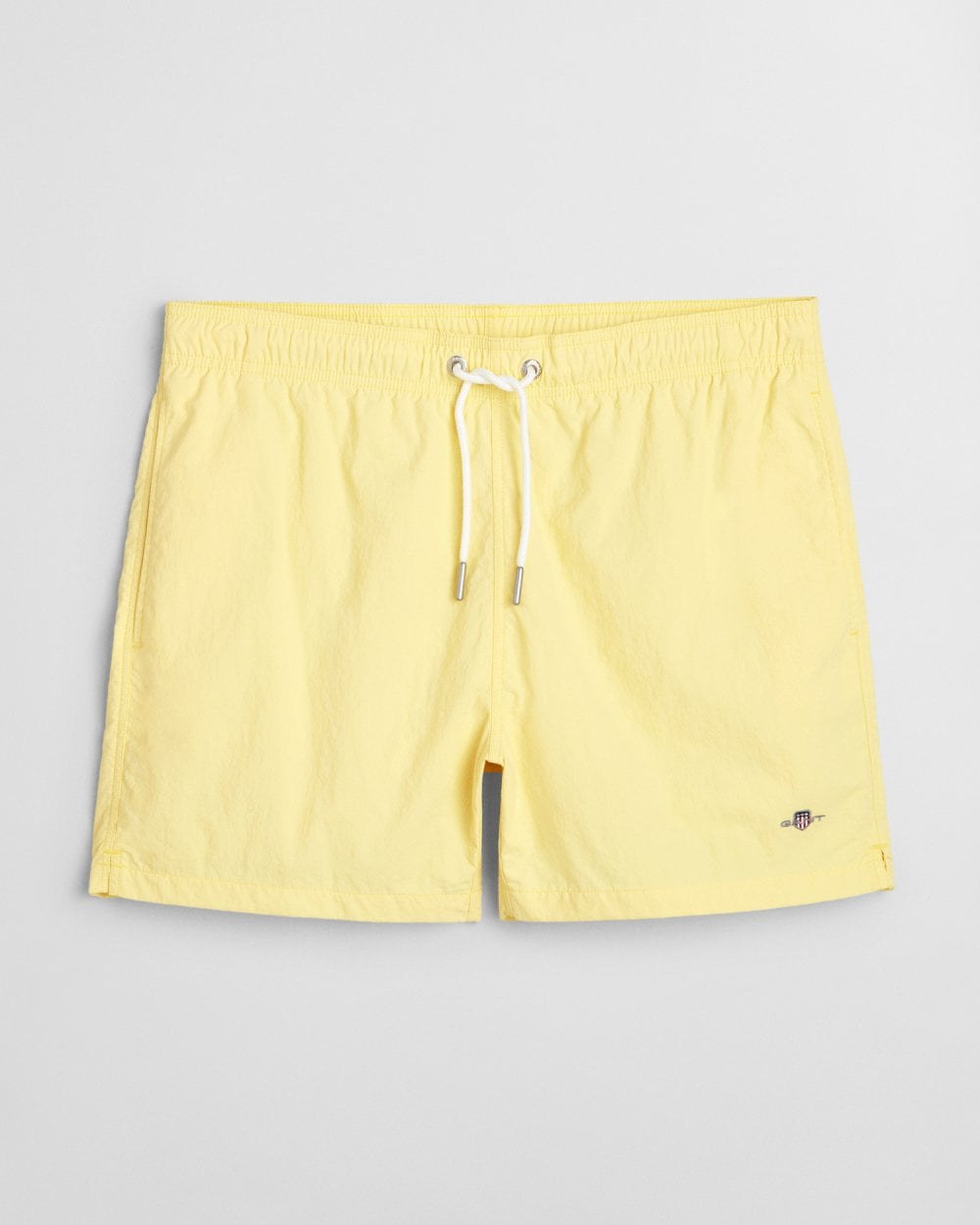 GANT Mens Swim Shorts with Embroidered Shield Logo - 714 Banana Yellow