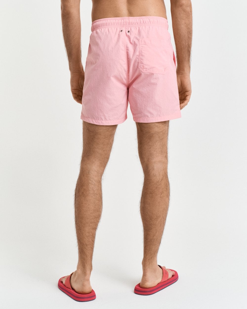 GANT Mens Swim Shorts with Embroidered Shield Logo - 627 Geranium Pink