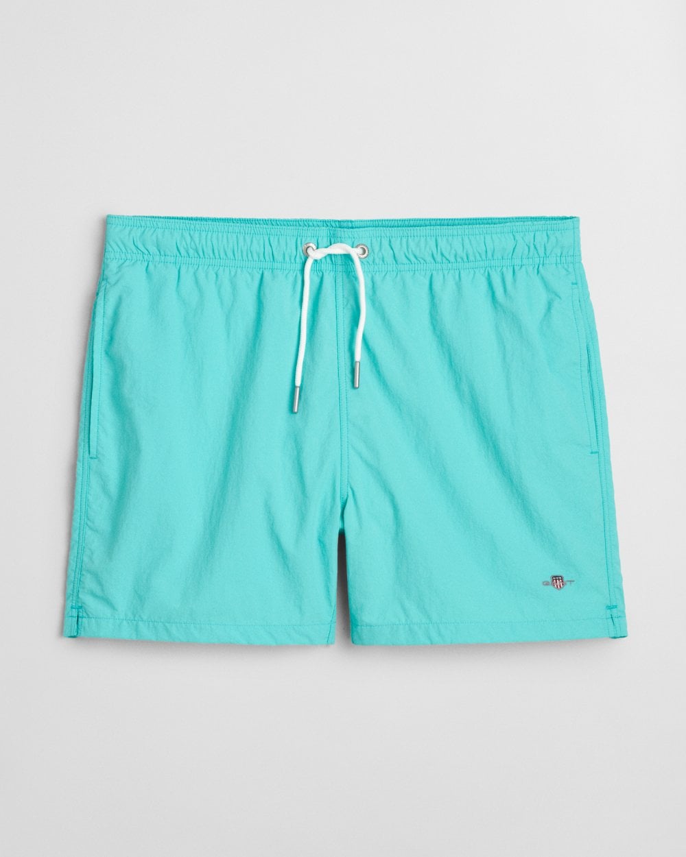 GANT Mens Swim Shorts with Embroidered Shield Logo - 353 Tropic Blue