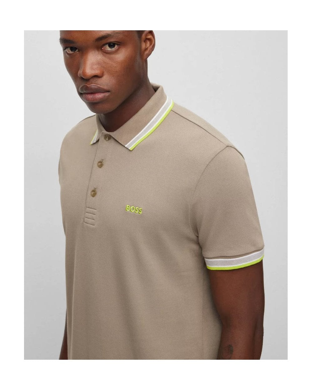 BOSS Green BOSS Green Paddy Mens Contrast Tipped Polo