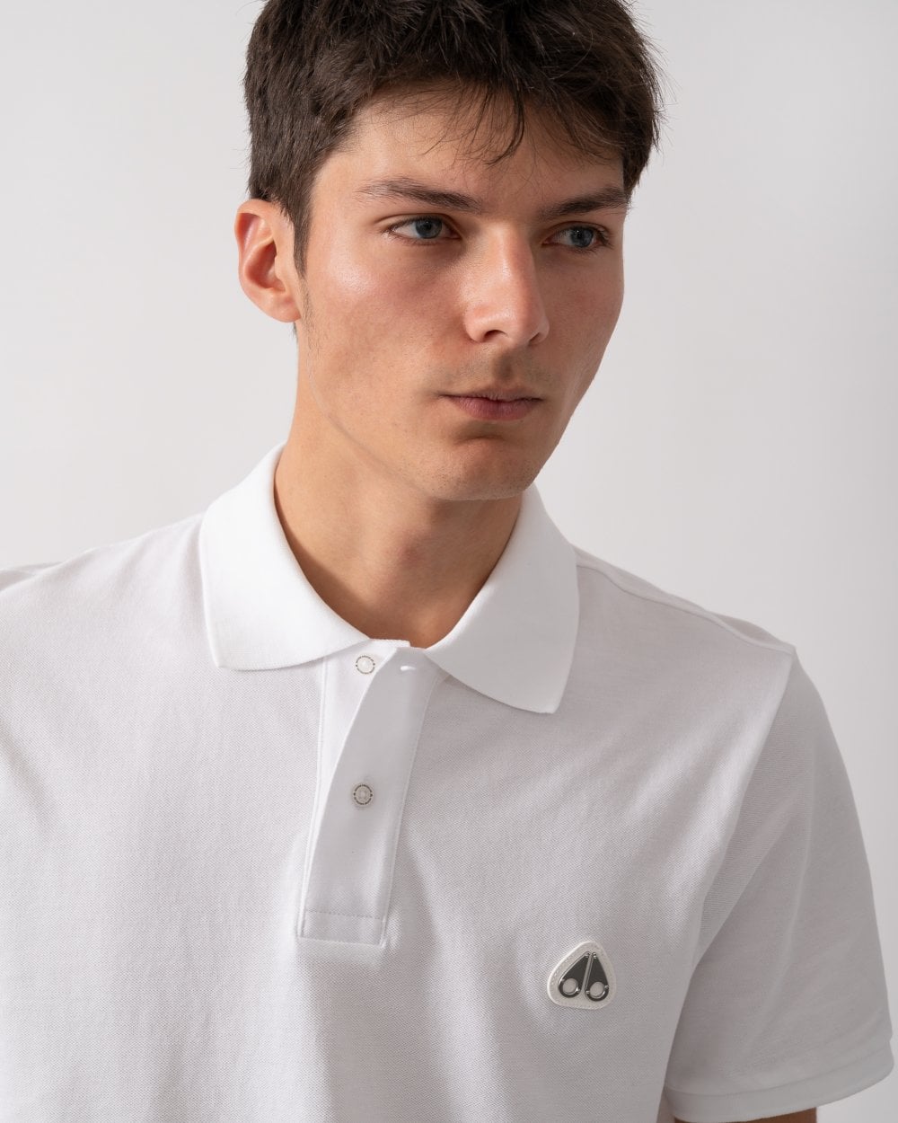Moose Knuckles Everett Mens Polo Shirt - White 160
