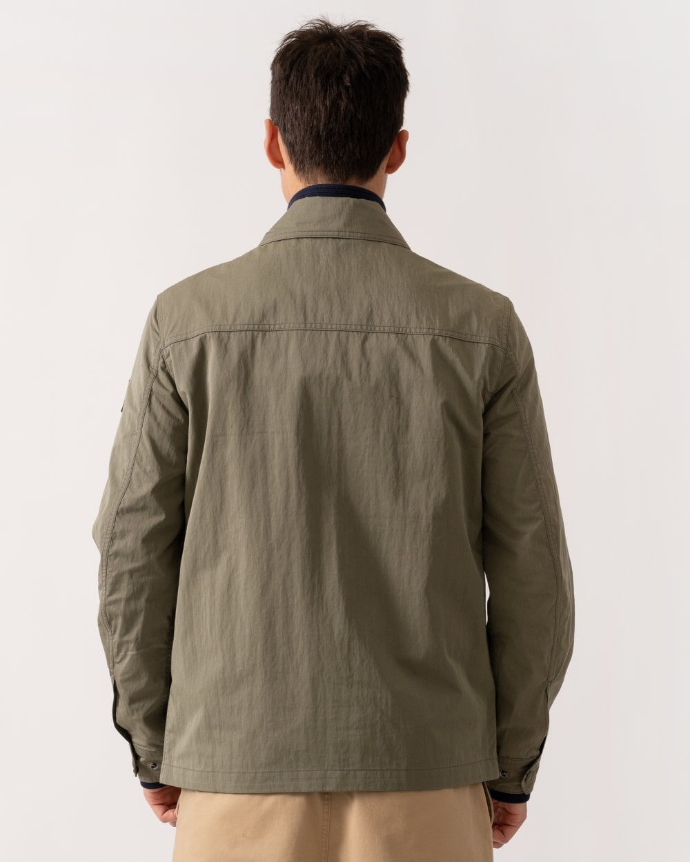 Belstaff Drome Mens Overshirt - Surplus Green