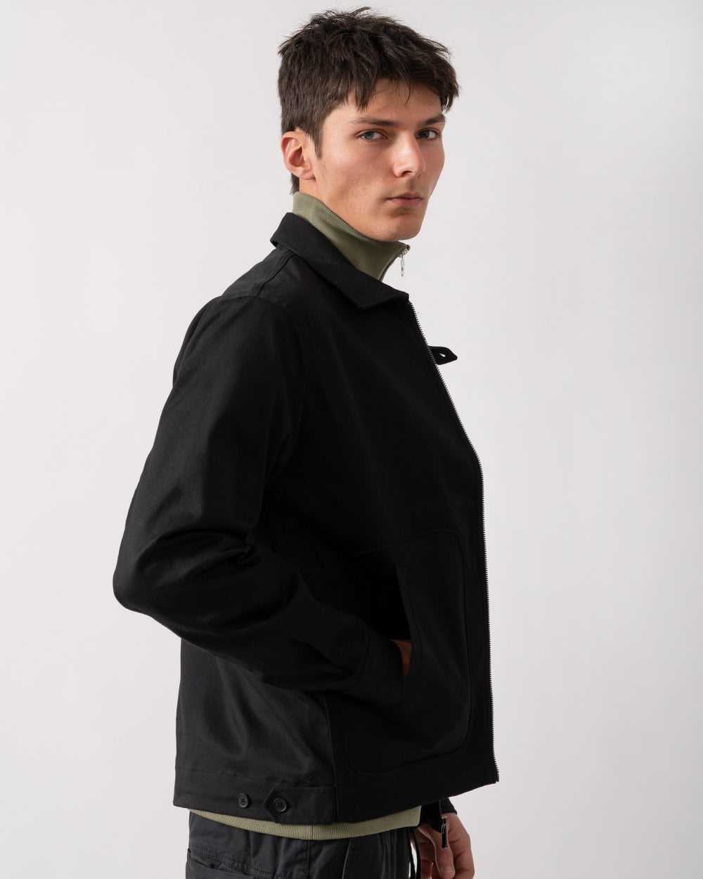 Lacoste Lacoste Mens Short Water-Repellent Cotton Jacket