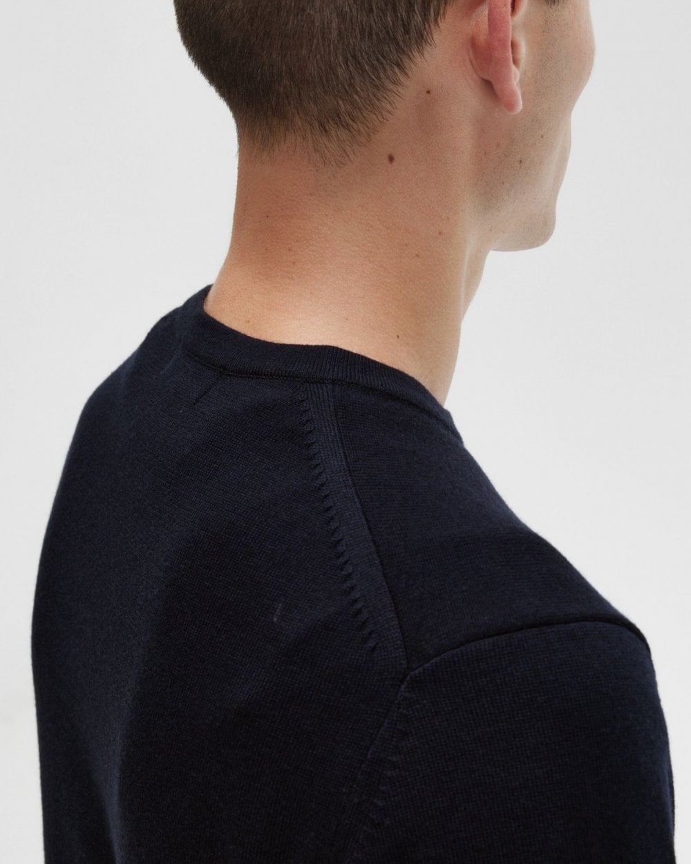 Fred Perry Mens Classic Crewneck Jumper - Navy 795