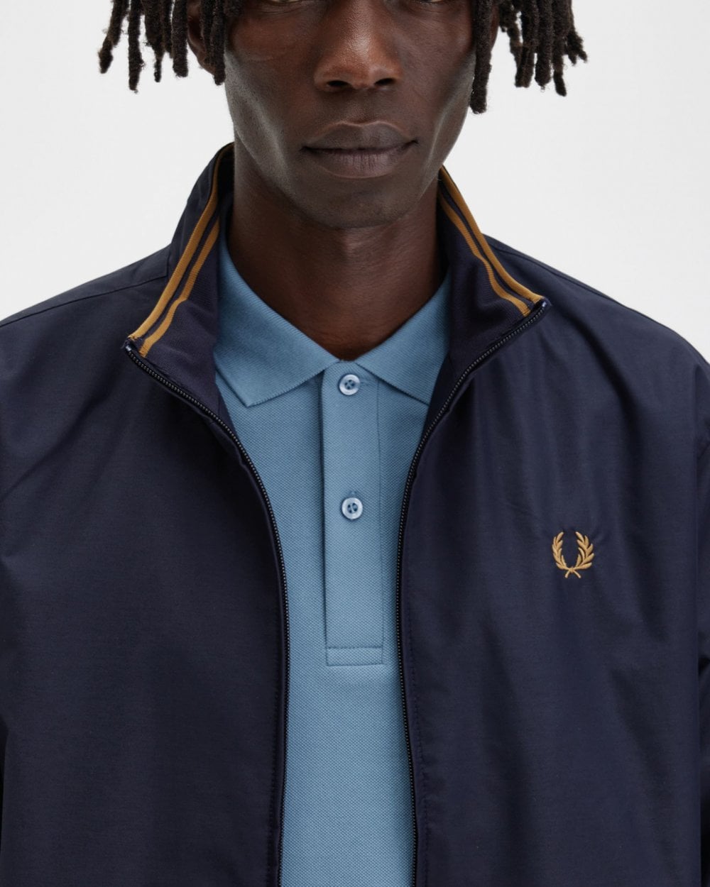 Fred Perry Mens Brentham Jacket - Navy 608