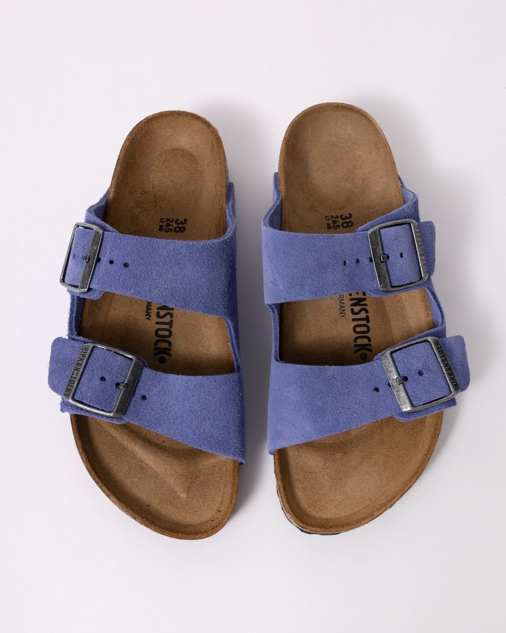 Birkenstock Arizona Suede Leather Womens Sandals - Purple Dusk
