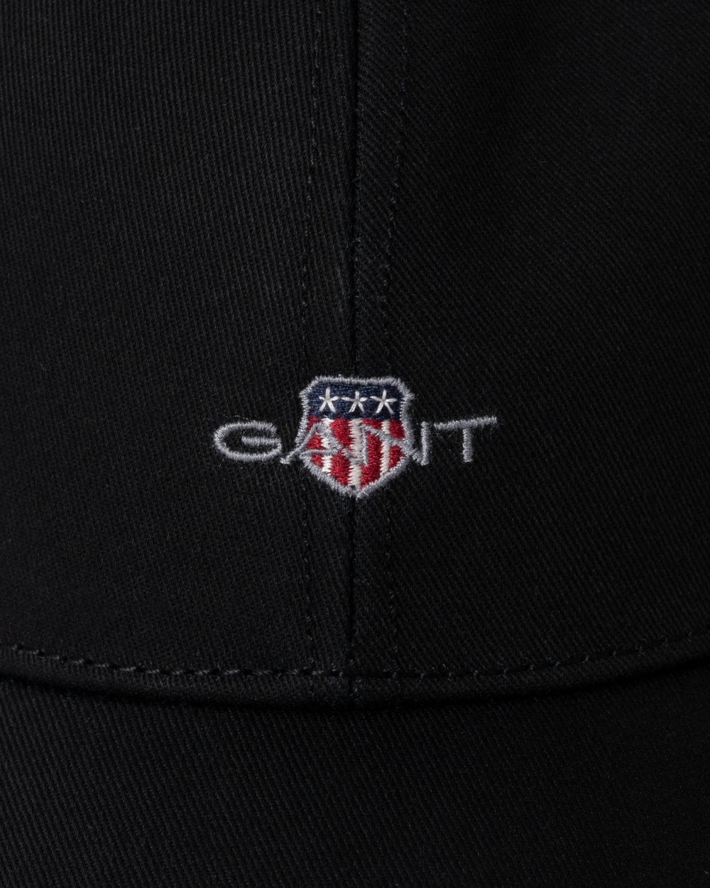 GANT Mens High Shield Cotton Twill Cap - 5 Black