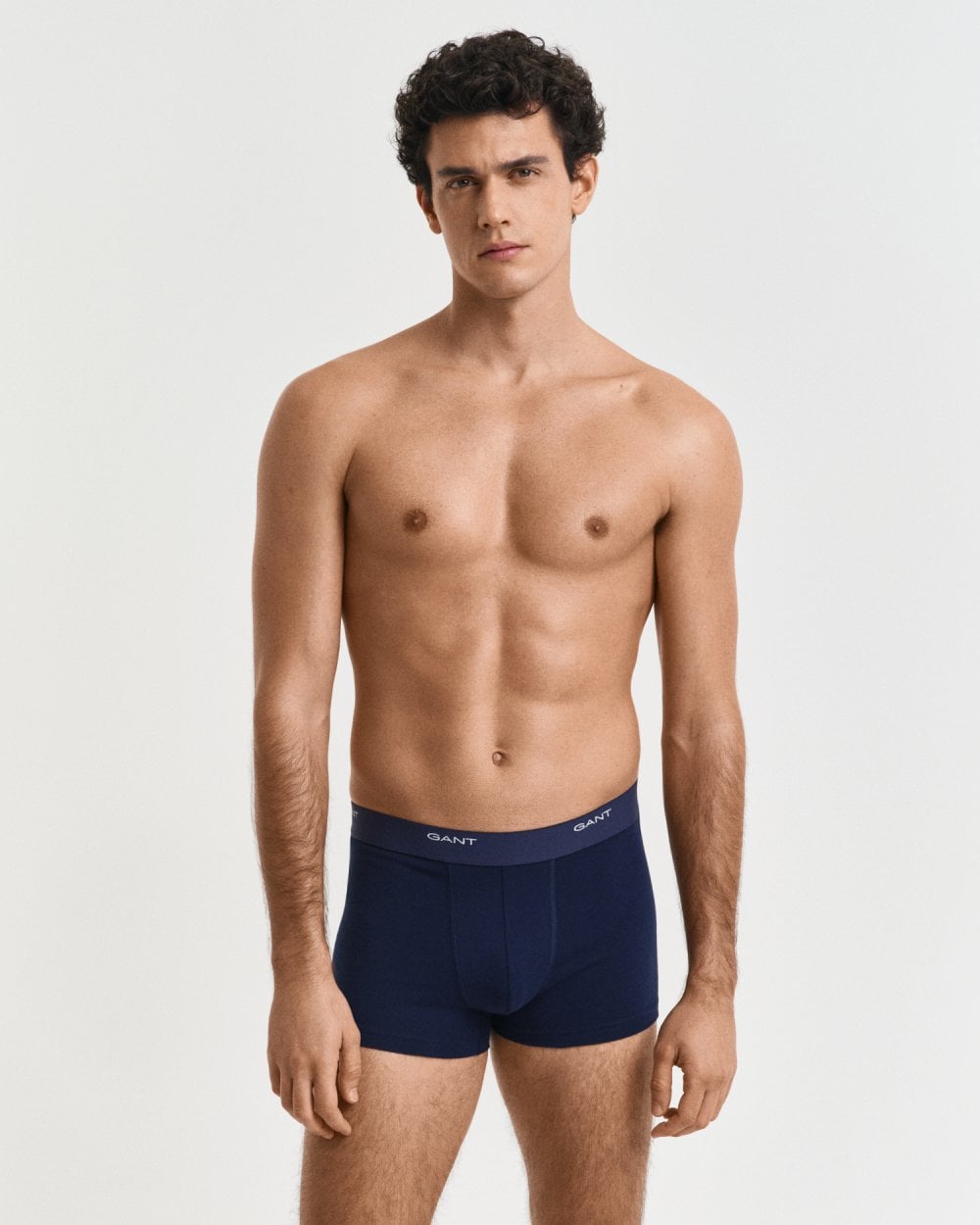 GANT 3-Pack Mens Core Trunks with Logo Waistband - 410 Marine
