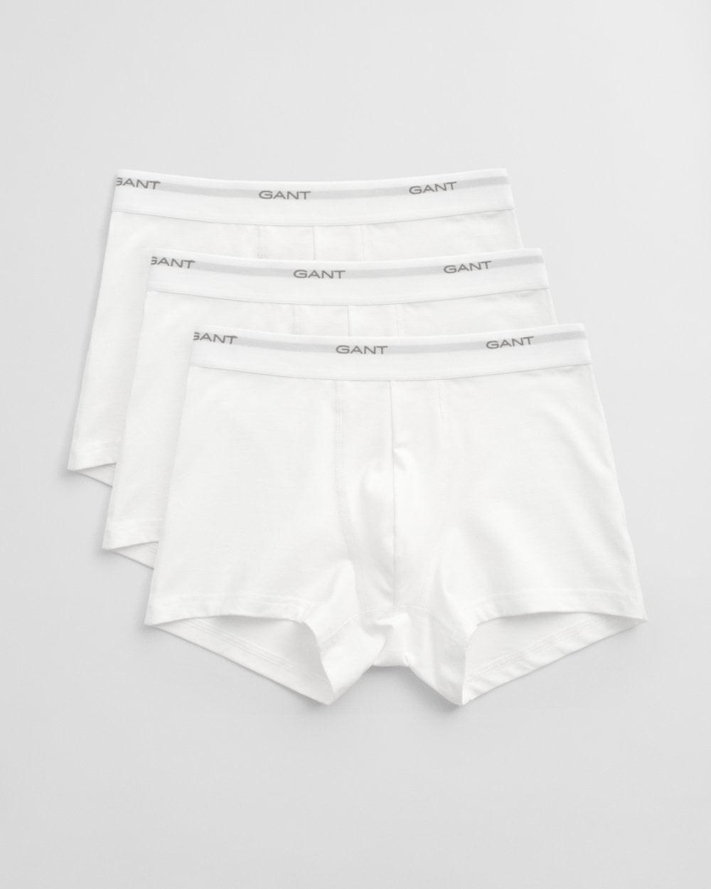 GANT 3-Pack Mens Core Trunks with Logo Waistband - 110 White