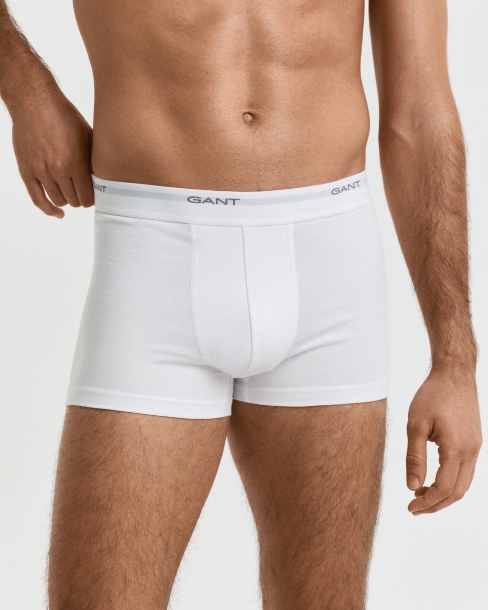 GANT 3-Pack Mens Core Trunks with Logo Waistband - 110 White