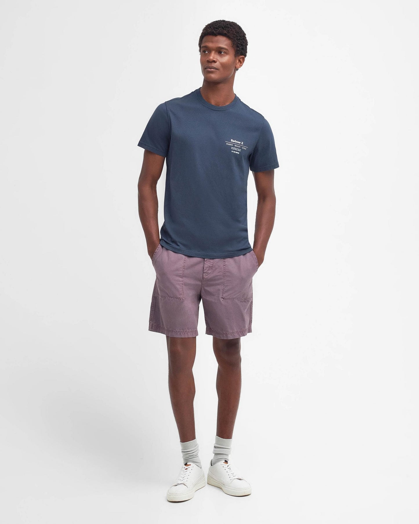 Barbour Hickling Mens T-Shirt - Navy