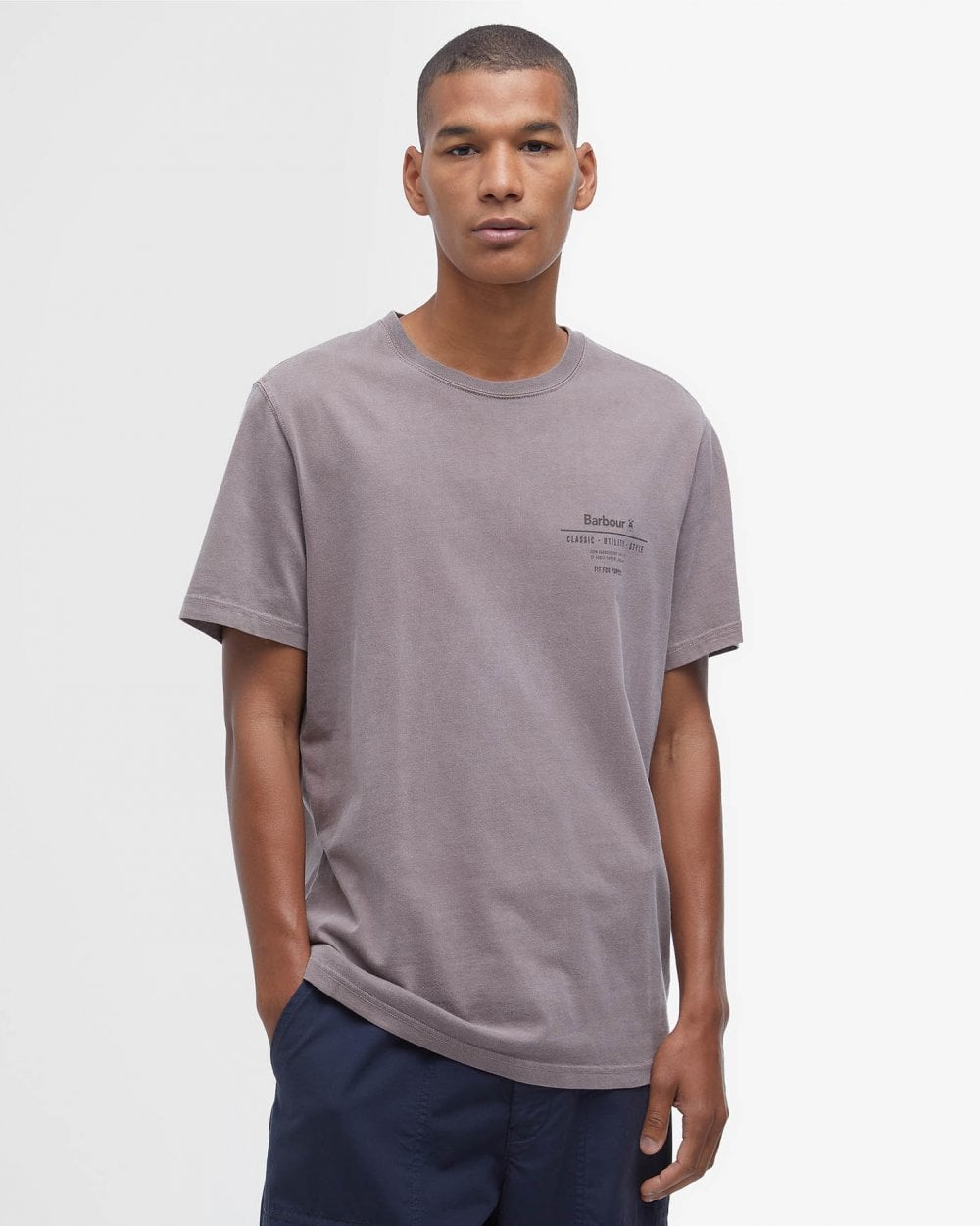 Barbour Hickling Mens T-Shirt - Washed Heather
