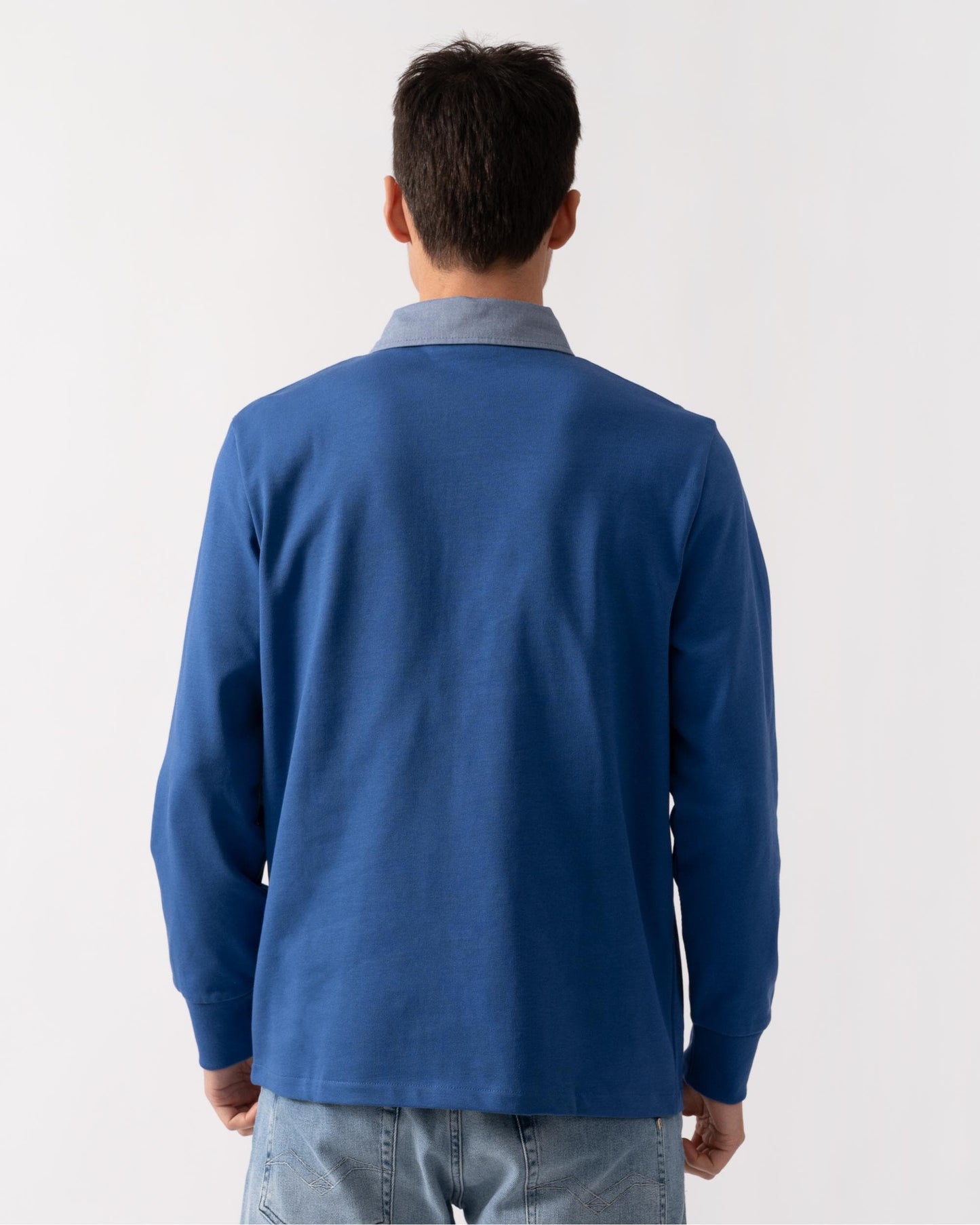 GANT Mens Regular Fit Chambray Heavy Rugger - 407 Rich Blue