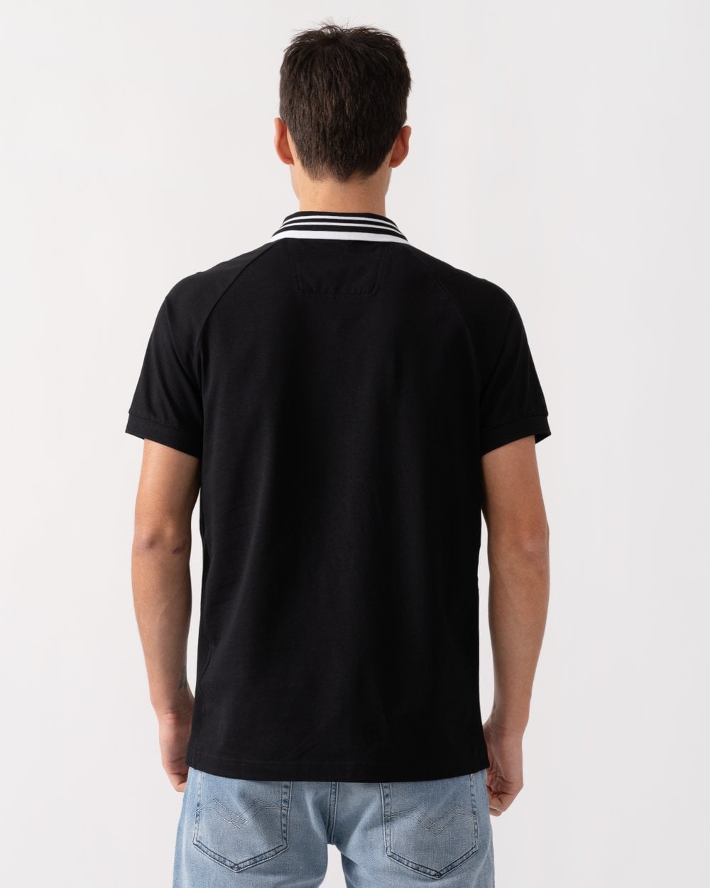 BOSS Green Paddy Rib Mens Polo Shirt - Black 001