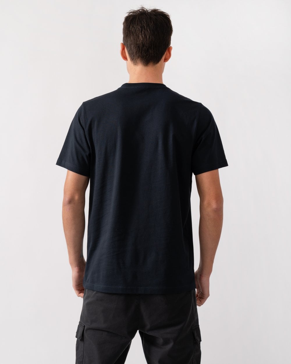 PS Paul Smith Mens Reg Fit Short Sleeve PS Logo T-Shirt - 49 Very Dark Navy