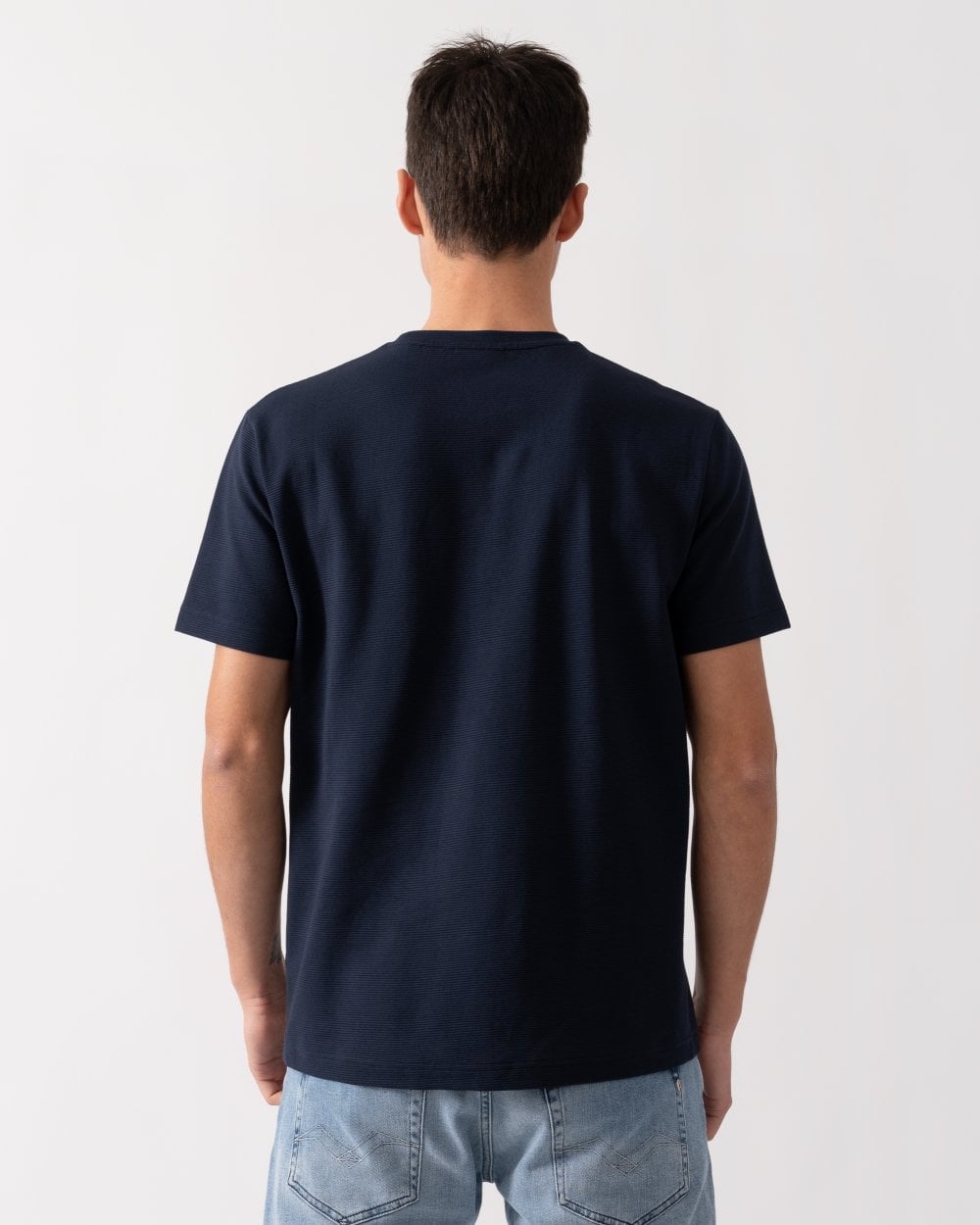 GANT GANT Mens Texture Short Sleeve T-Shirt