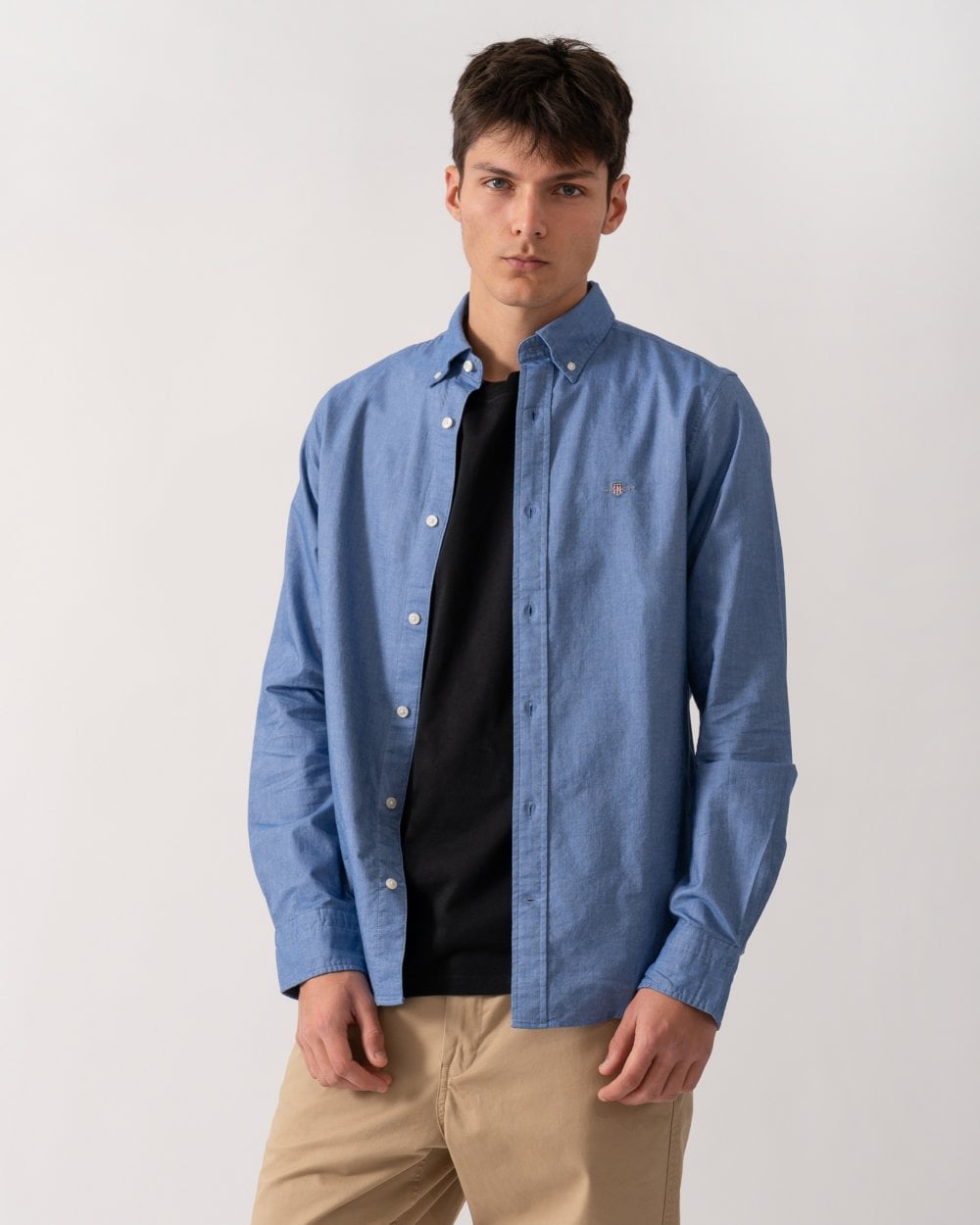 GANT Mens Slim Fit Long Sleeve Oxford Shirt