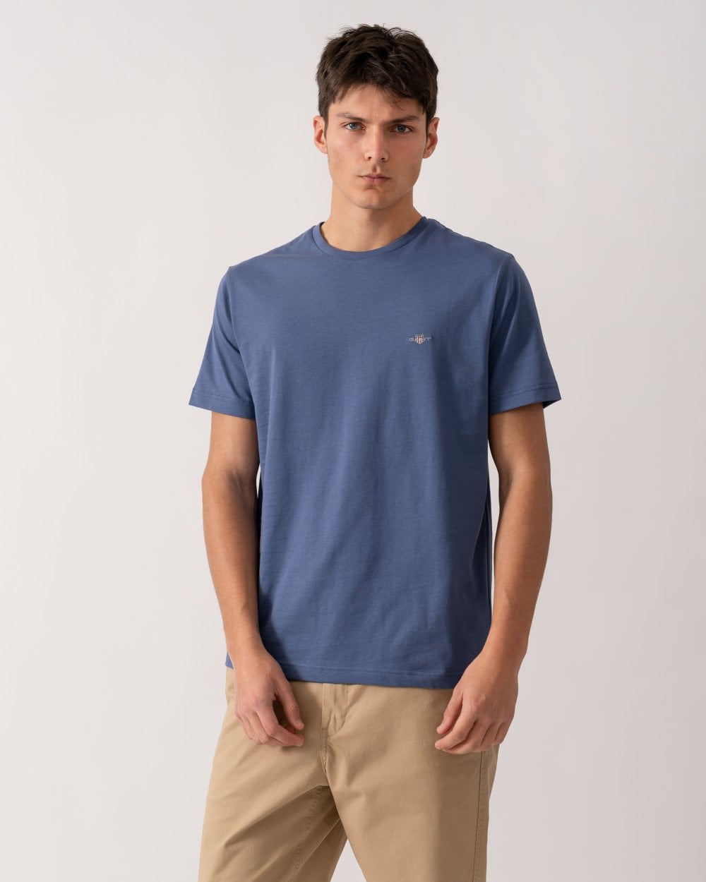 GANT Mens Regular Fit Short Sleeve Shield Logo T-Shirt