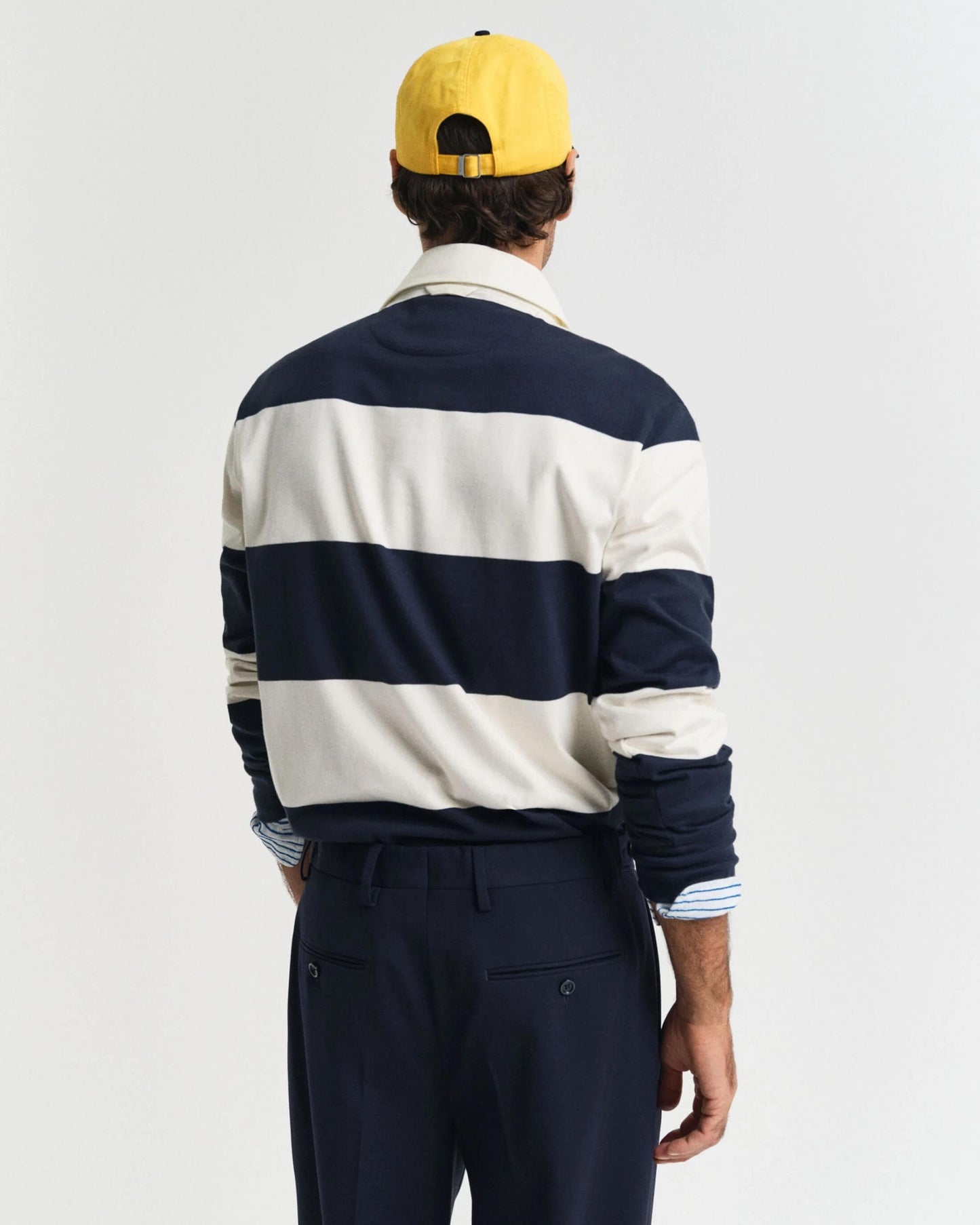 GANT Mens Barstripe Rugger - 433 Evening Blue