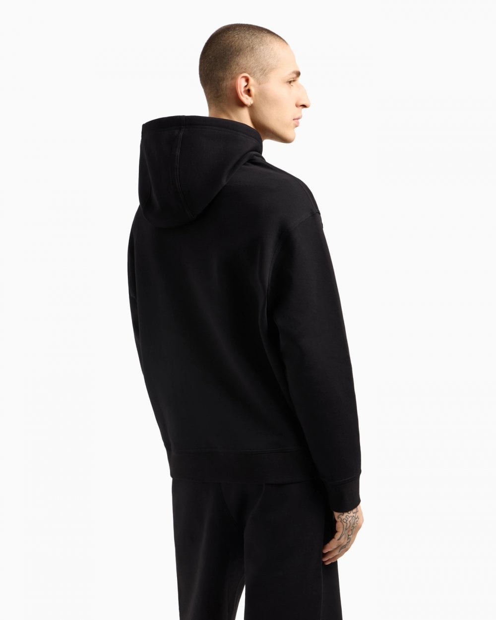 Armani Exchange Armani Exchange Mens Embroidered A|X Centre Logo Pullover Hoodie