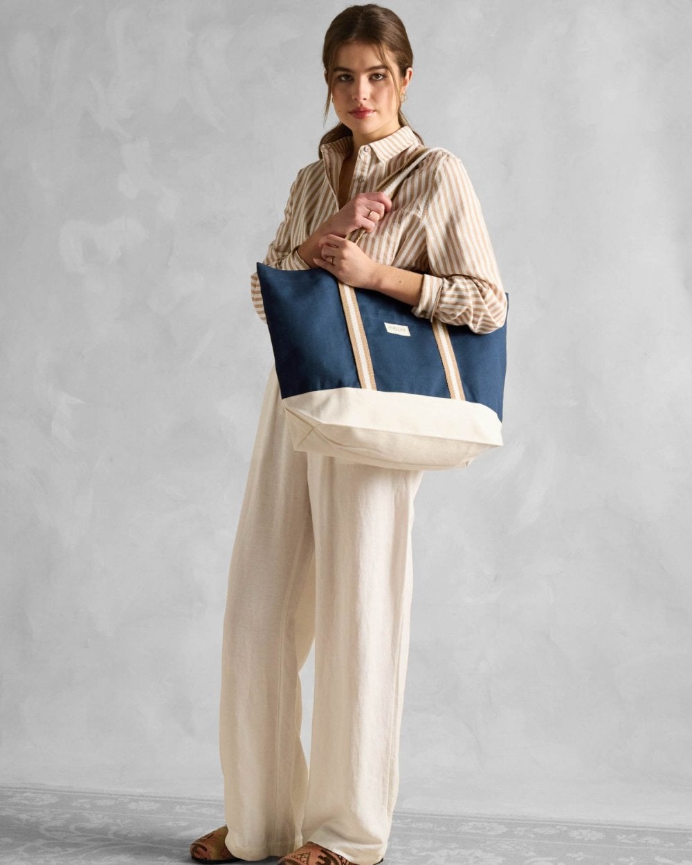 Joules Promenade Womens Tote Bag - Navy