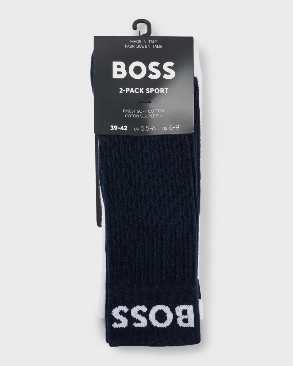 BOSS Green 2 Pack RS Sport Socks NOS - White/Dark Blue 401