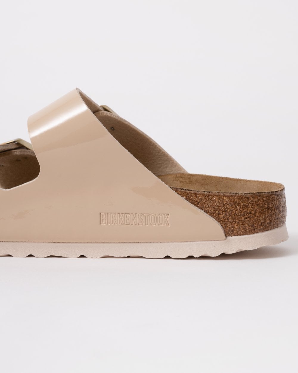Birkenstock Arizona Birko-Flor Patent Womens Sandals - Sand