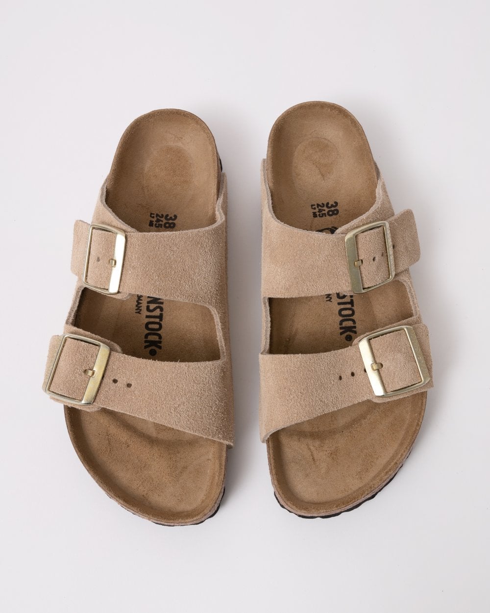 Birkenstock Arizona Suede Leather Womens Sandals - Sandcastle