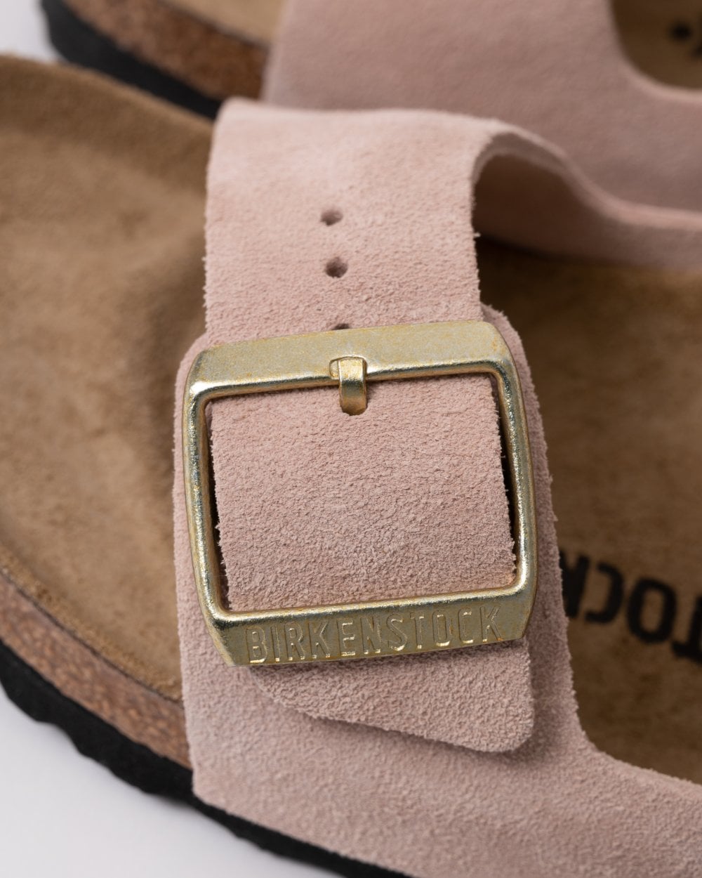 Birkenstock Arizona Suede Leather Womens Sandals - Light Rose
