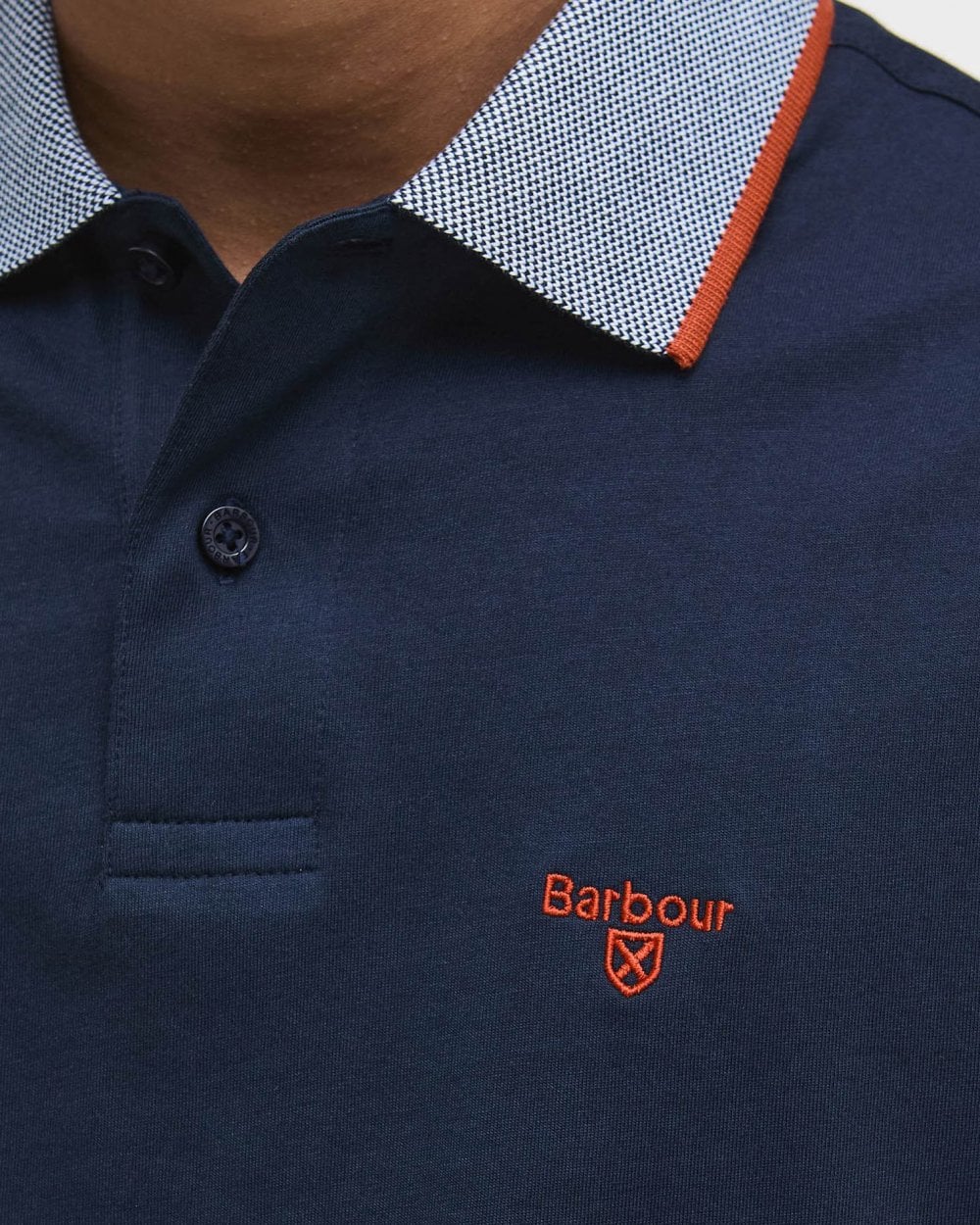 Barbour Cornsay Mens Tailored Polo - Navy