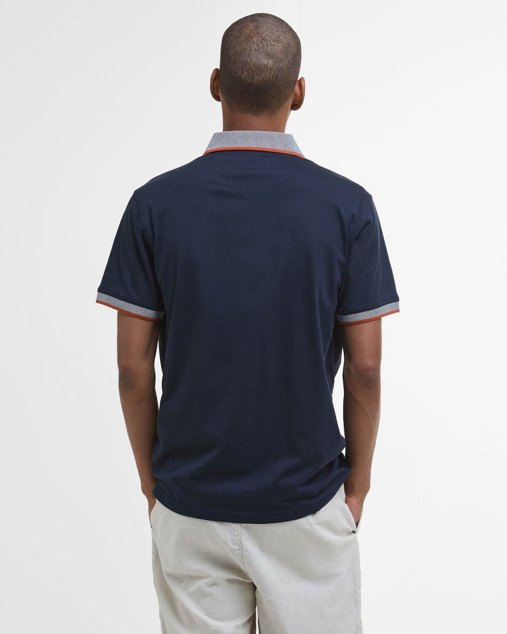 Barbour Cornsay Mens Tailored Polo - Navy