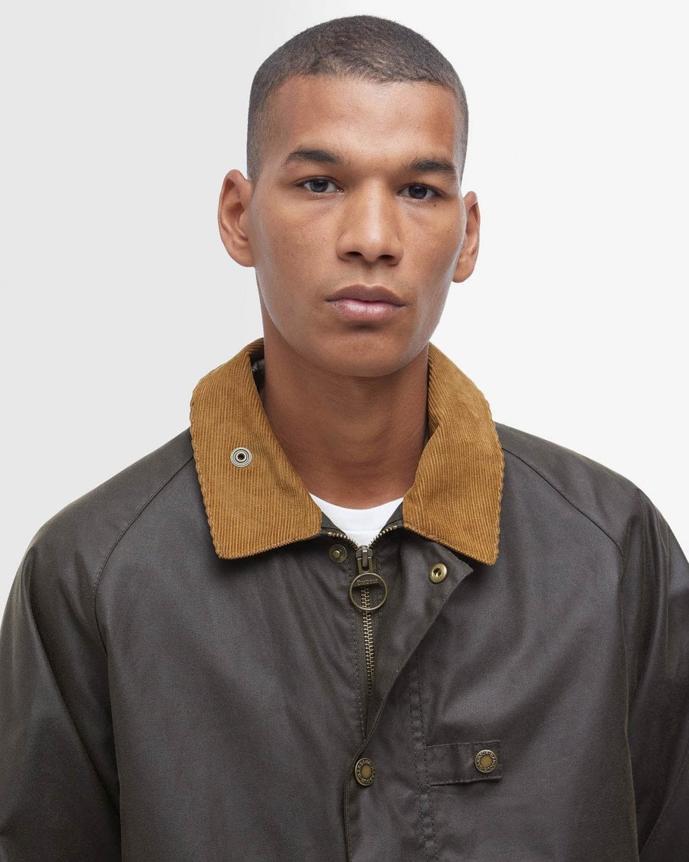 Barbour Utility Spey Mens Wax Jacket - Olive Green