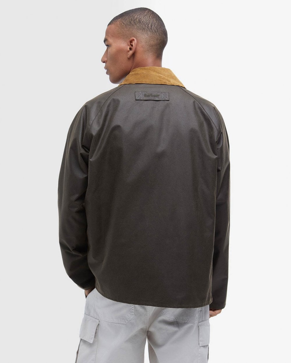 Barbour Utility Spey Mens Wax Jacket - Olive Green