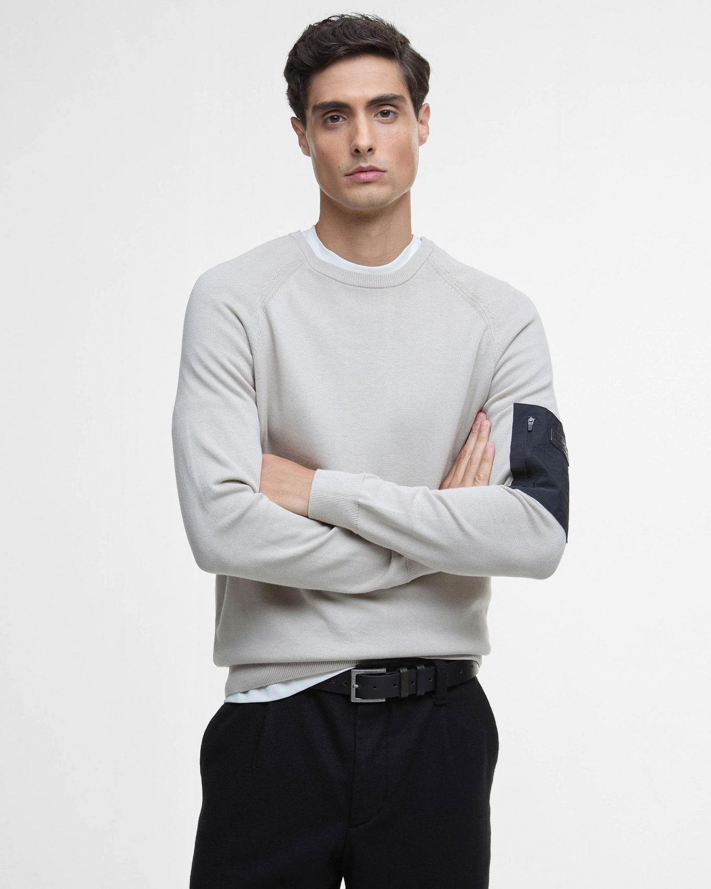 Barbour International Blades Mens Cotton Crew Neck Jumper