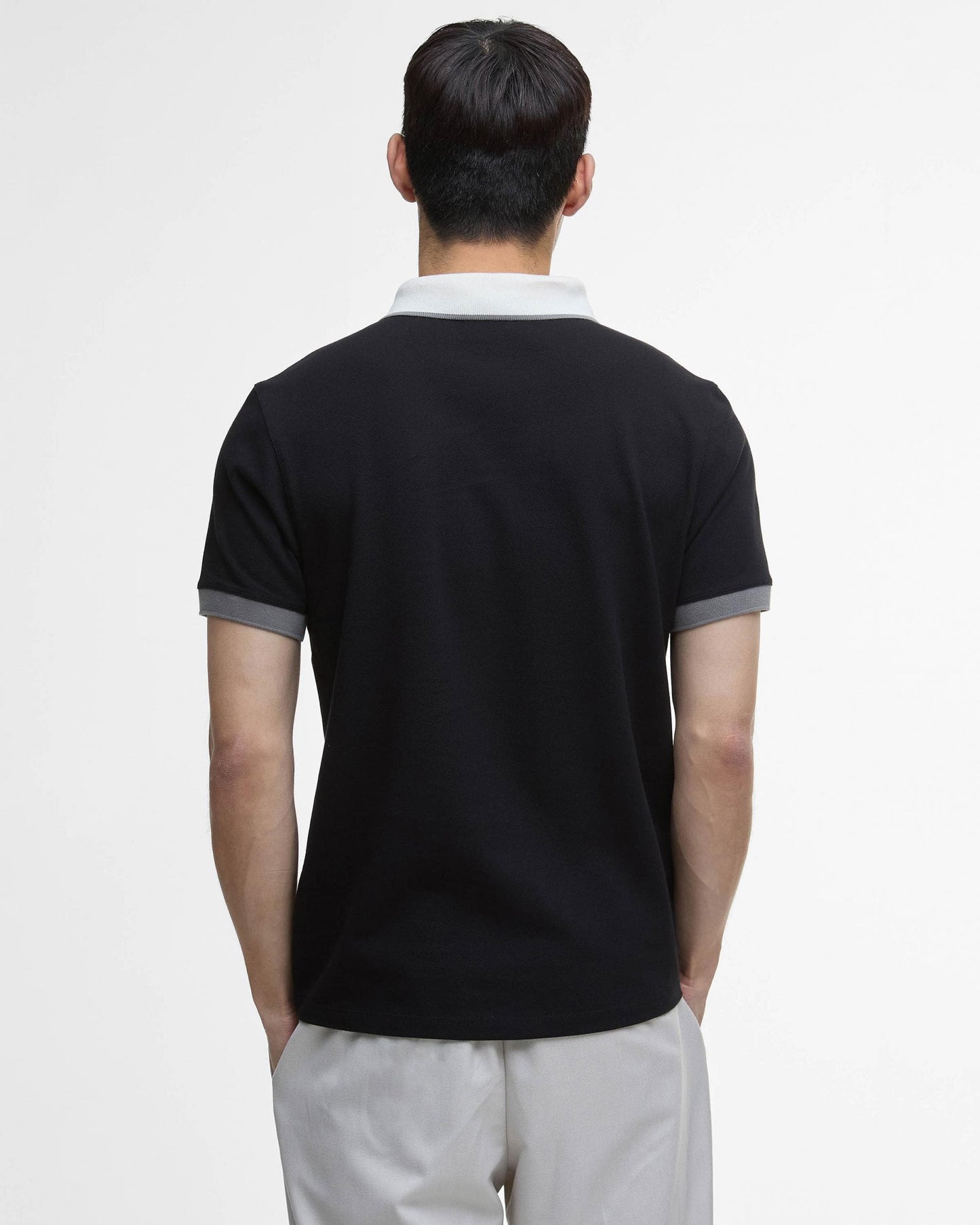 Barbour International Howall Mens Polo - Black/Grey