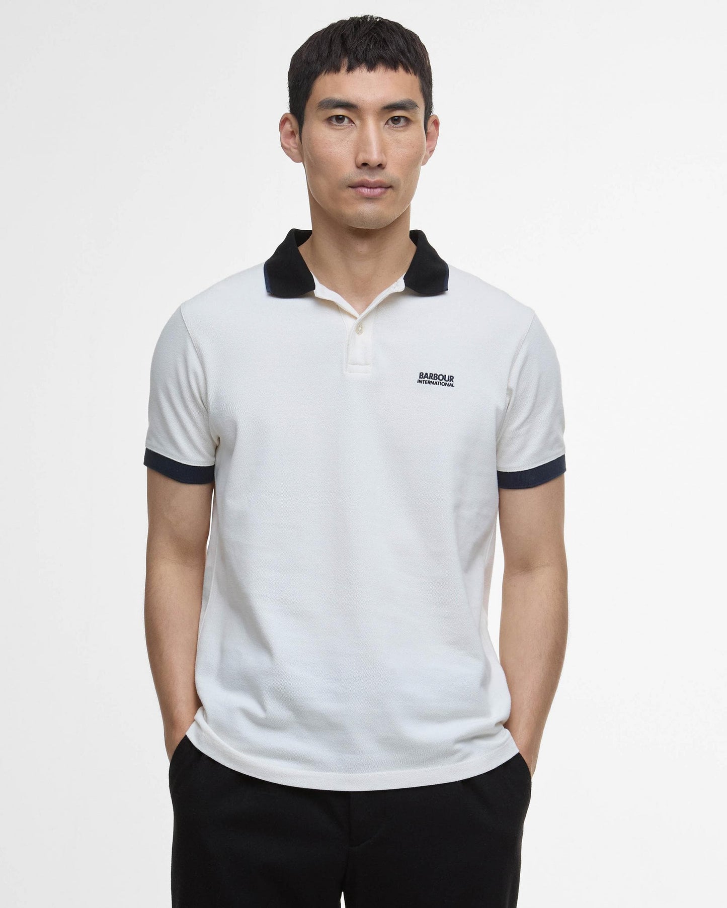 Barbour International Howall Mens Polo - Whisper White