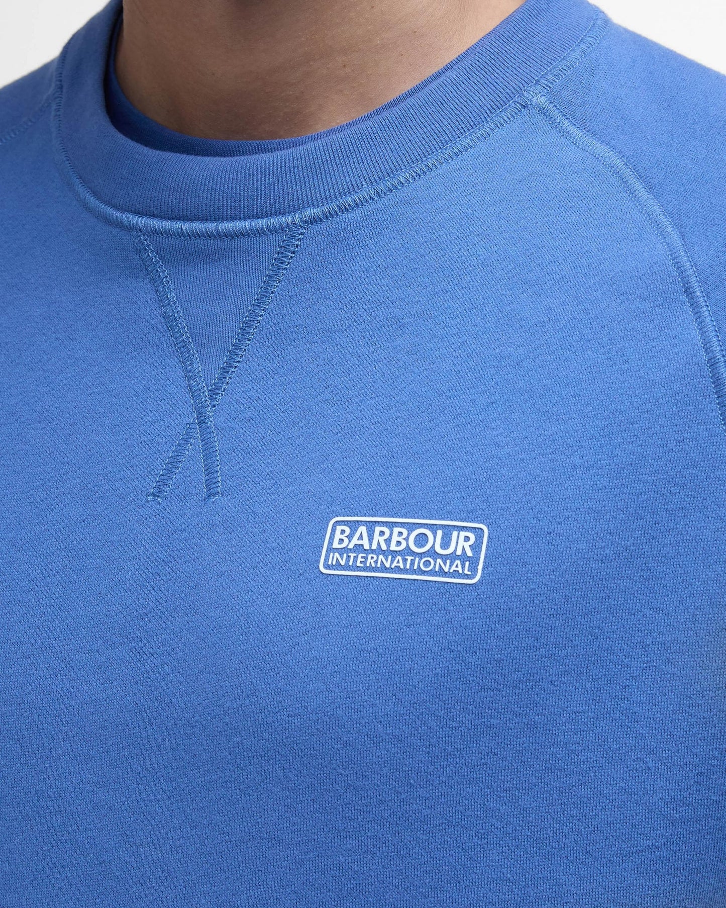 Barbour International Essential Crew Mens Sweatshirt - North Sea Blue