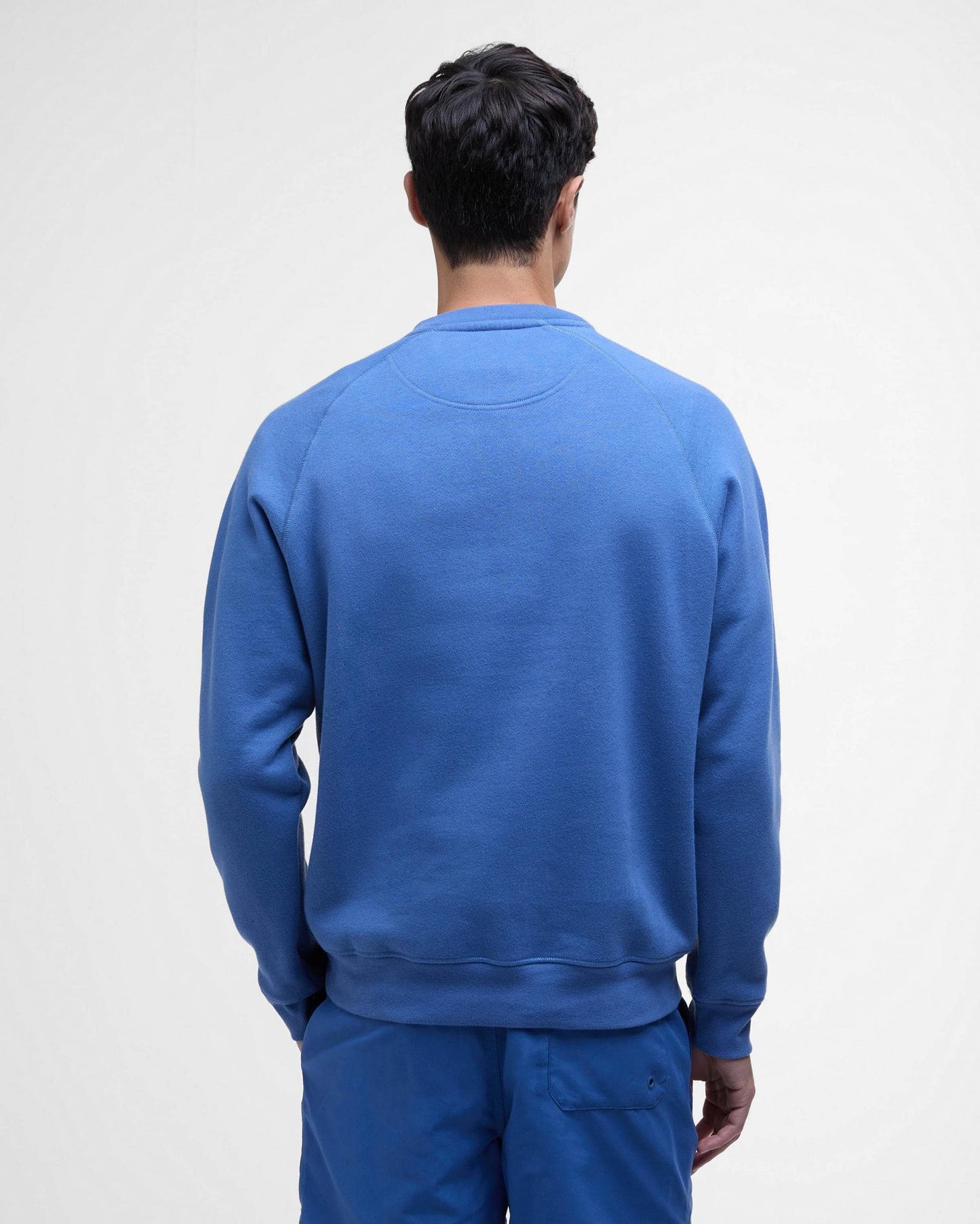 Barbour International Essential Crew Mens Sweatshirt - North Sea Blue