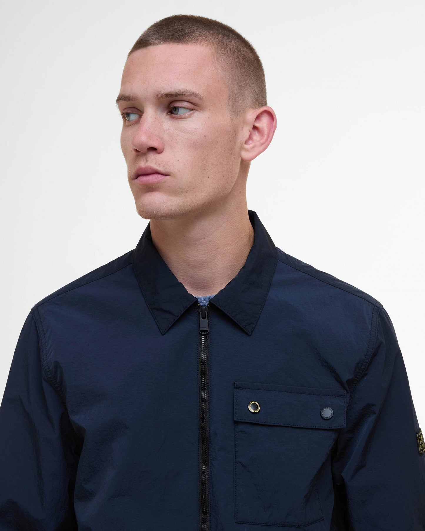 Barbour International Inline Mens Overshirt - Sapphire Navy