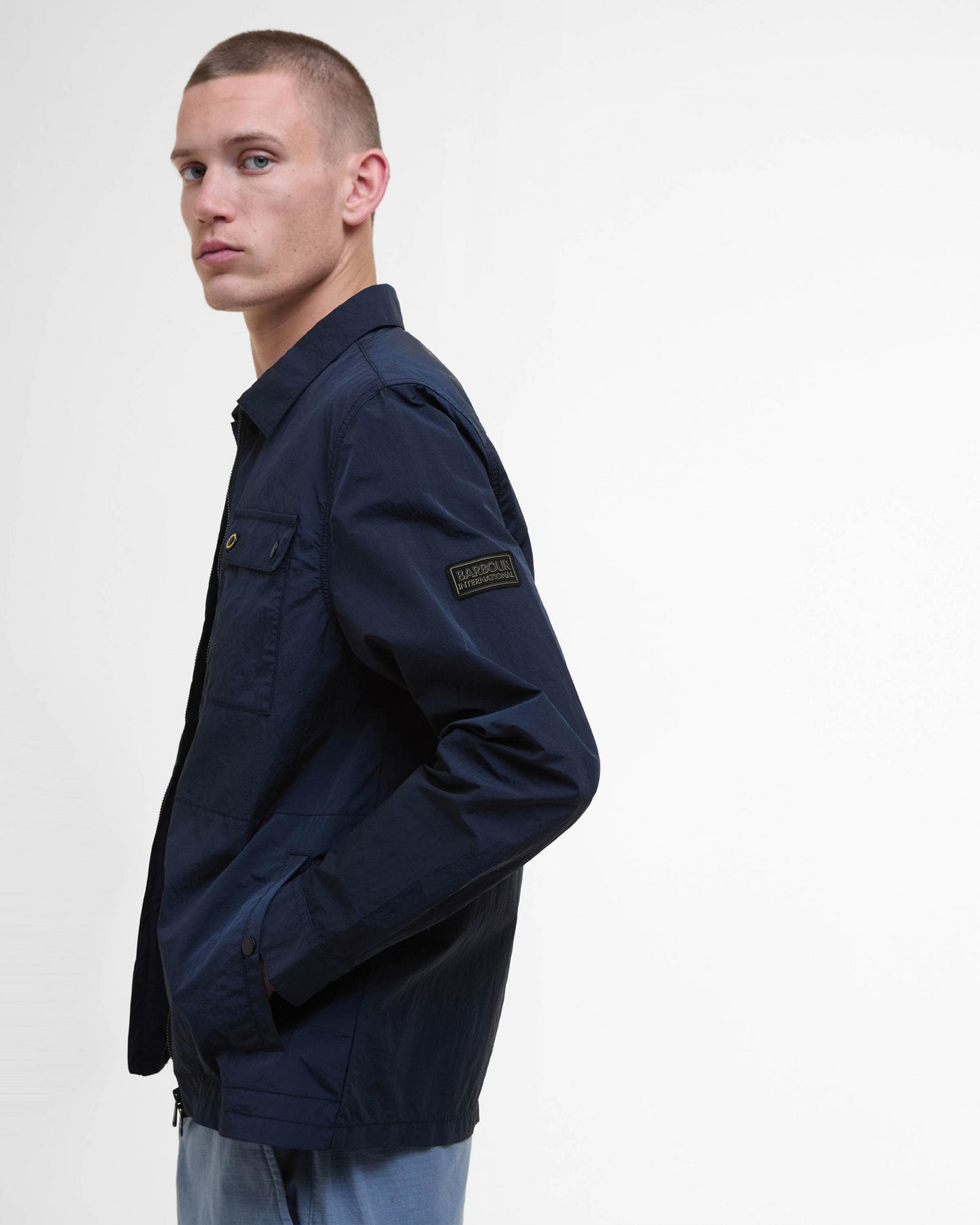 Barbour International Inline Mens Overshirt - Sapphire Navy