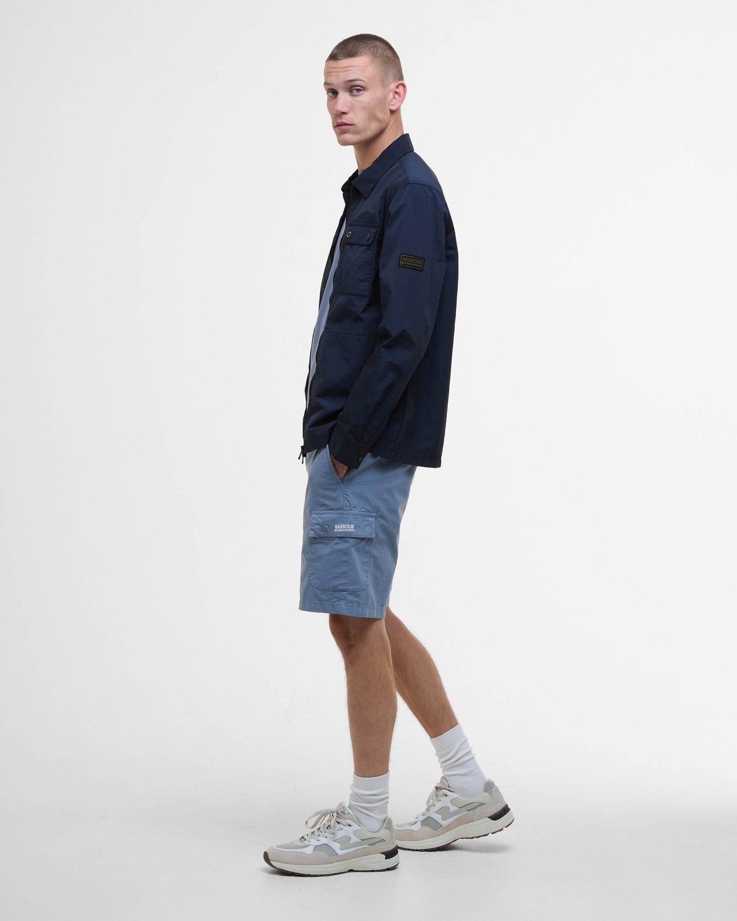 Barbour International Inline Mens Overshirt - Sapphire Navy