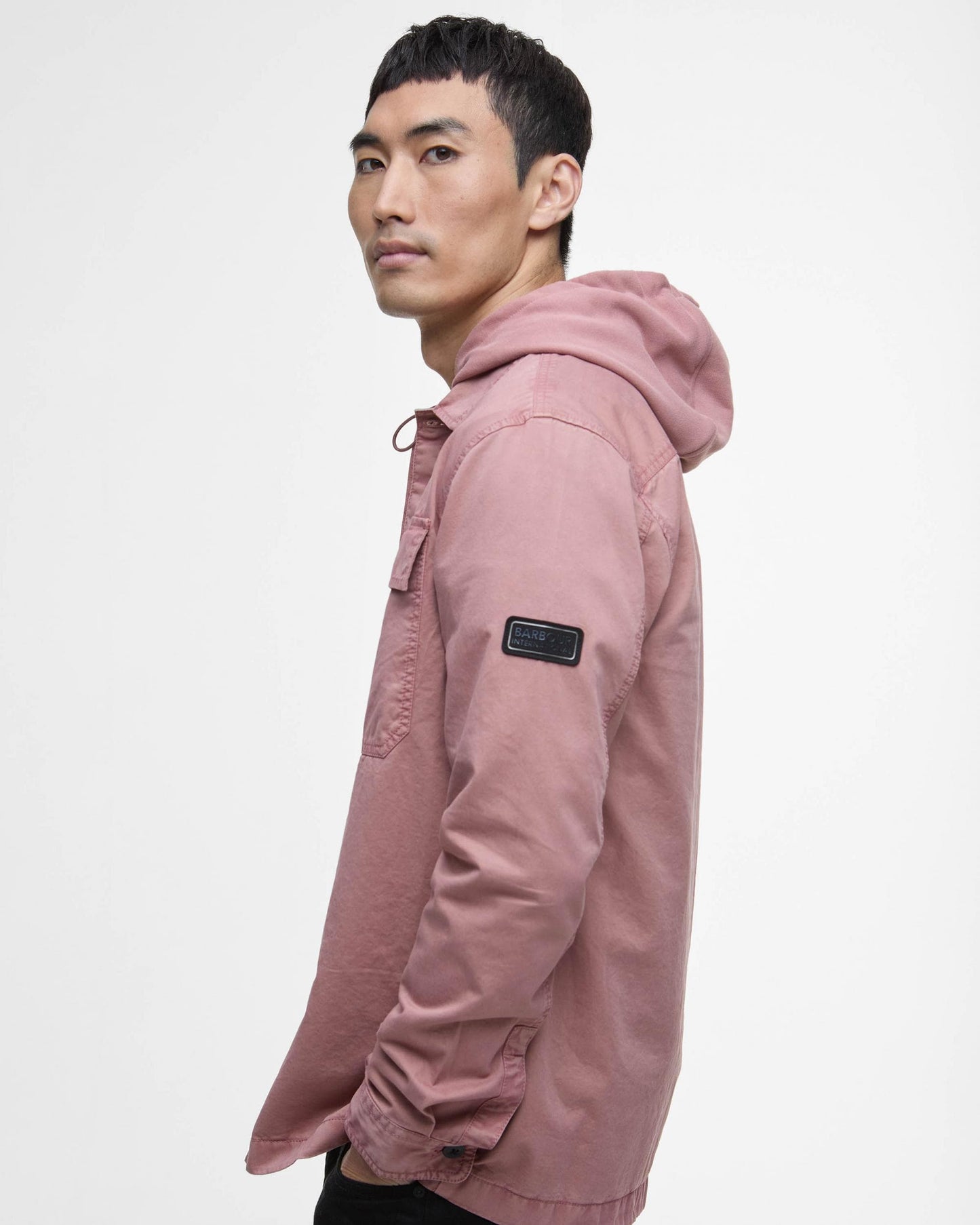 Barbour International Arlo Mens Overshirt - Vintage Pink