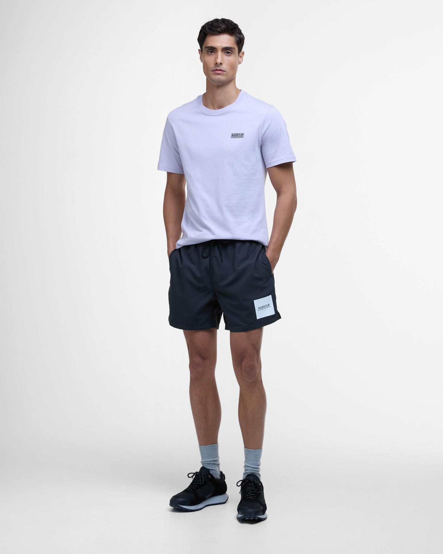 Barbour International Small Logo Mens T-Shirt - Thistle