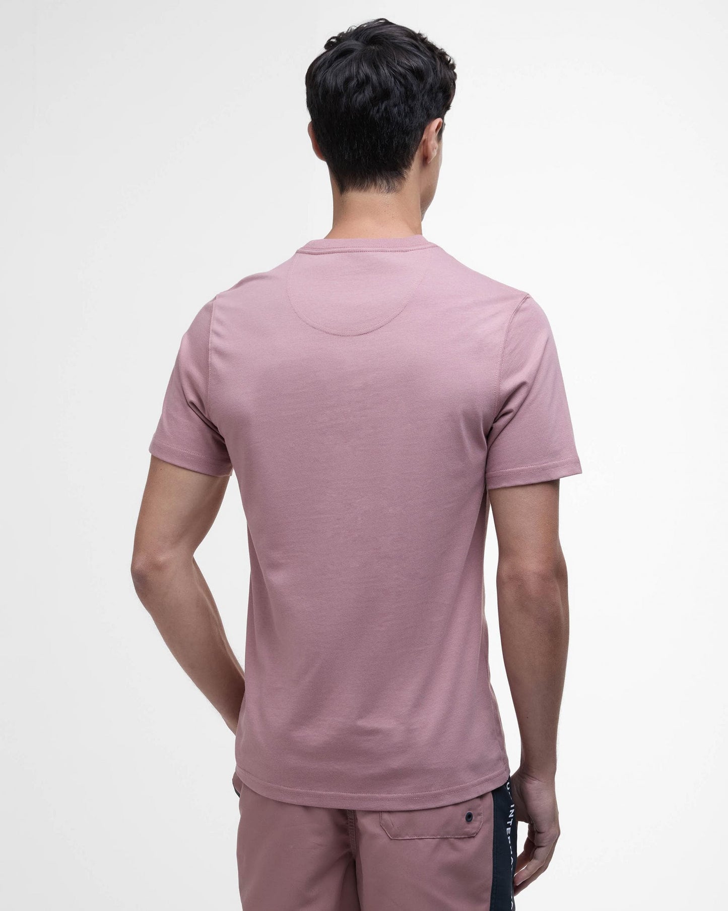 Barbour International Small Logo Mens T-Shirt - Vintage Pink